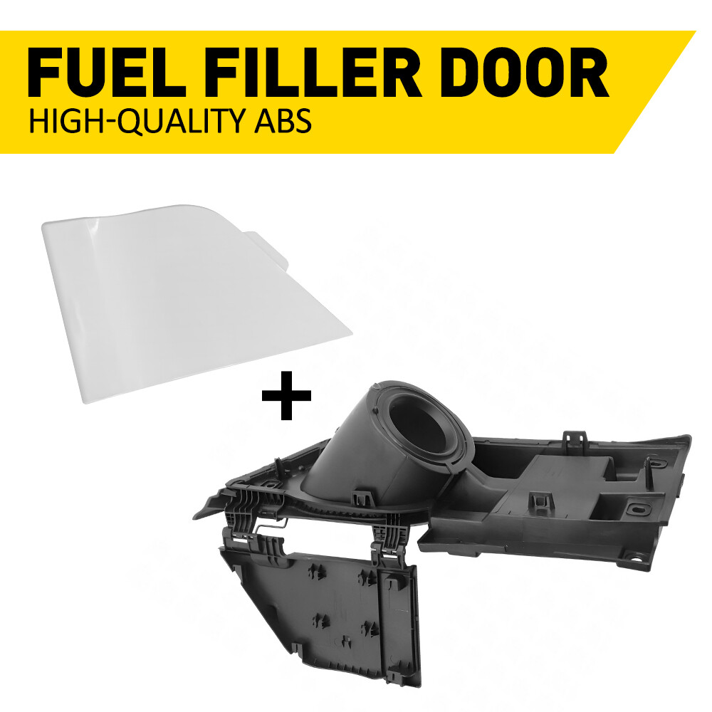 Fuel Filler Gas Cap Door Lid Housing & White Cap For 15-23 Ford Transit 150 250