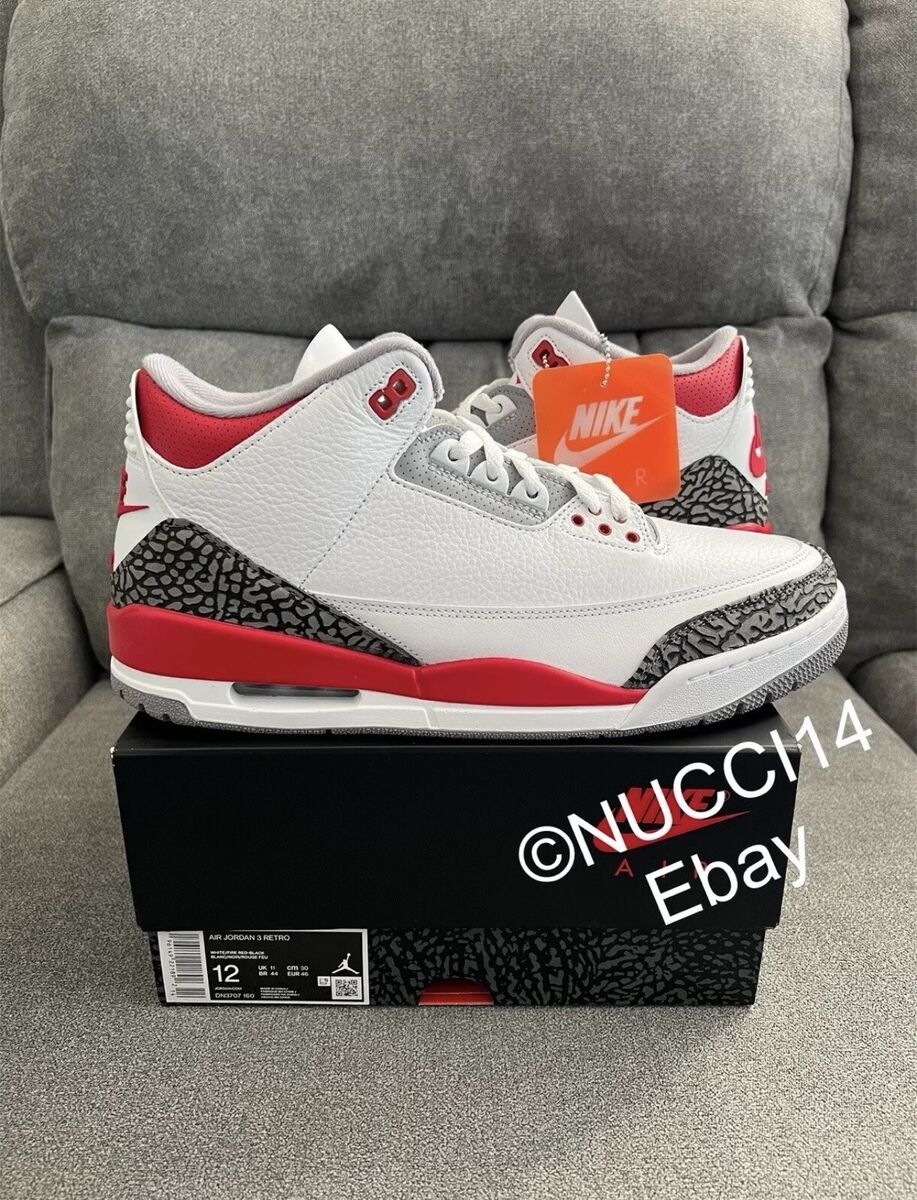 Size 12 - Nike Air Jordan 3 Retro Fire Red 2022 with Receipt Size 12 - Nike Air Jordan 3 Retro Fire Red 2022 with Receipt