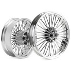 21X3.5 18X5.5 Fat Spoke Wheels ABS for Harley Touring Street Road Glide 2009 UP
