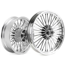 21X3.5 18X5.5 Fat Spoke Wheels ABS for Harley Touring Street Road Glide 2009-UP