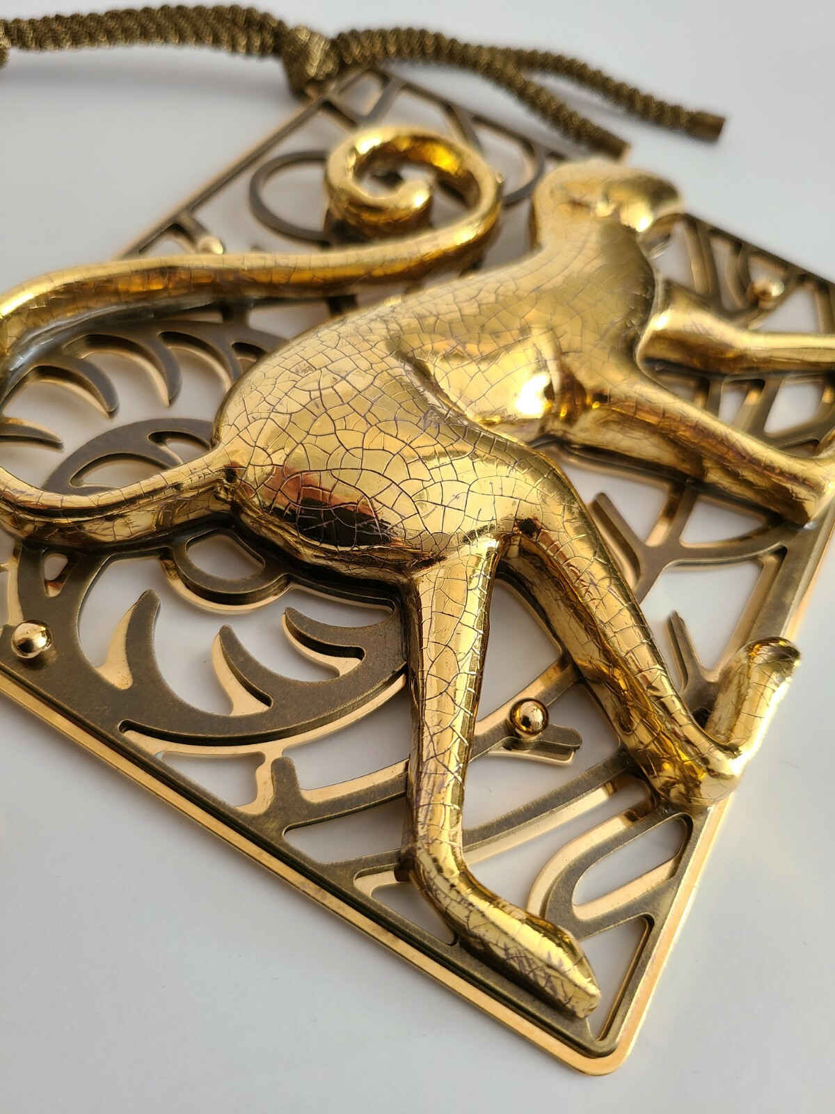 **Lanvin** Dress Monkey Plaque Statement Necklace… - image 8