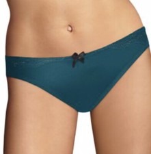 Maidenform Comfort Devotion Bikini Panties No Lines/Show Fresh Teal Size M/6 NWT