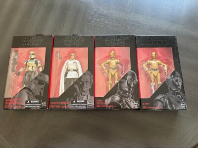 STAR WARS BLACK SERIES LOT C3PO WALGREENS EXCL. C3PO ROTARM SCARIF KRENNIC