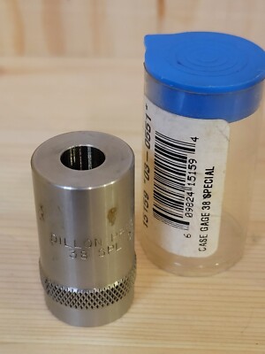 Dillon Precision Case Gage;  Stainless Steel;  For 38 Special;  15159