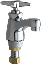 CHICAGO FAUCETS 701-COLDABCP Low Arc Chrome Single Lavatory Faucet
