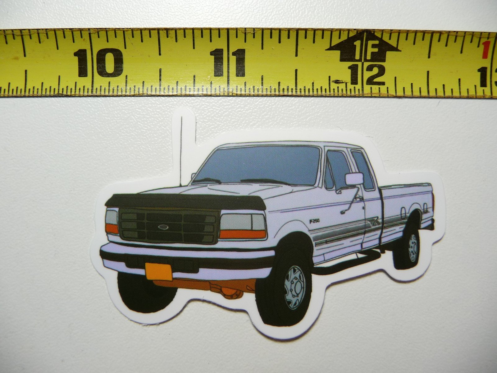 DOUBLE FUEL TANK EXTENDED CAB PICK UP DECAL STICKER FUNNY CONSTRUCTION VEHICLE