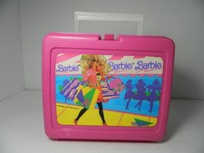 Barbie Shopping Fashion Lunch Box 1990 Pink Plastic 7.5"H X 8"W X 4"D
