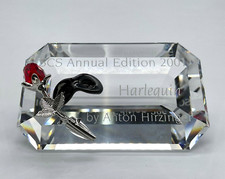 ✅ SWAROVSKI (SWAROVSKI CRYSTAL SOCIETY) CRISTAL EDICIÓN ANUAL PLACA ARLEQUÍN