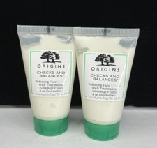 Origins Checks Balances Polishing Face Scrub W/Tourmaline 2 oz total LOT OF 2 