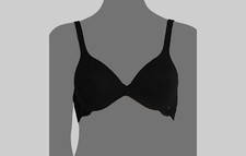 148 La Perla Women's Black Solid Stretch Souple Lace Wing Underwire Bra 34D