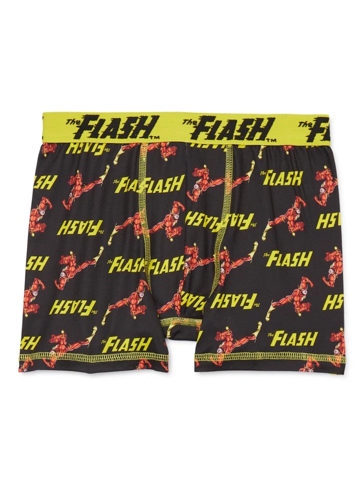 Funfare DC Comic Boys Nuevo con Etiquetas Paquete de 4 Calzoncillos Boxer 4 Ther Flash Absorbe la Humedad Foto 4 de 4