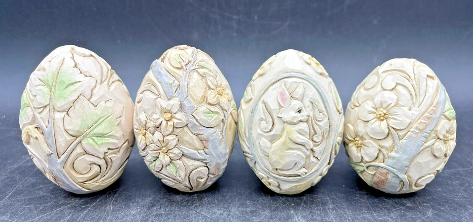 JIM SHORE 2018 WHITE WOODLAND FOLLOW YOUR PATH EASTER BASKET 5 PC SET ...