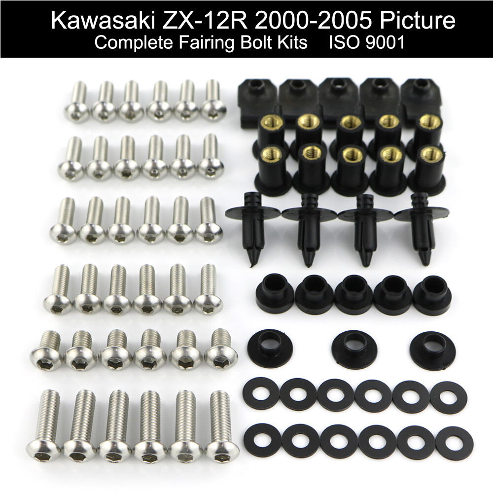 Fit For Kawasaki ZX-12R 2000-2005 ZX 12R Full Fairing Bolts Nut