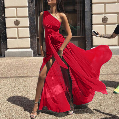 Sexy Women's Ladies Evening Party Cocktail Maxi Dresses Sleeveless Long  Dress | eBay