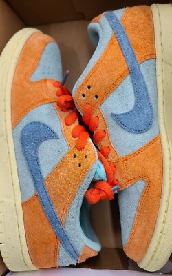 NEW Men's Size 8 Nike SB Dunk Low Top Pro Premium Orange DV5429