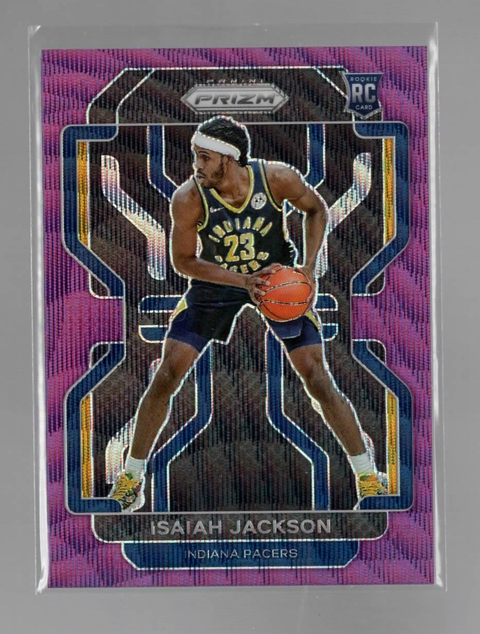2021 Panini Prizm #309 Isaiah Jackson Purple Wave Near mint or better