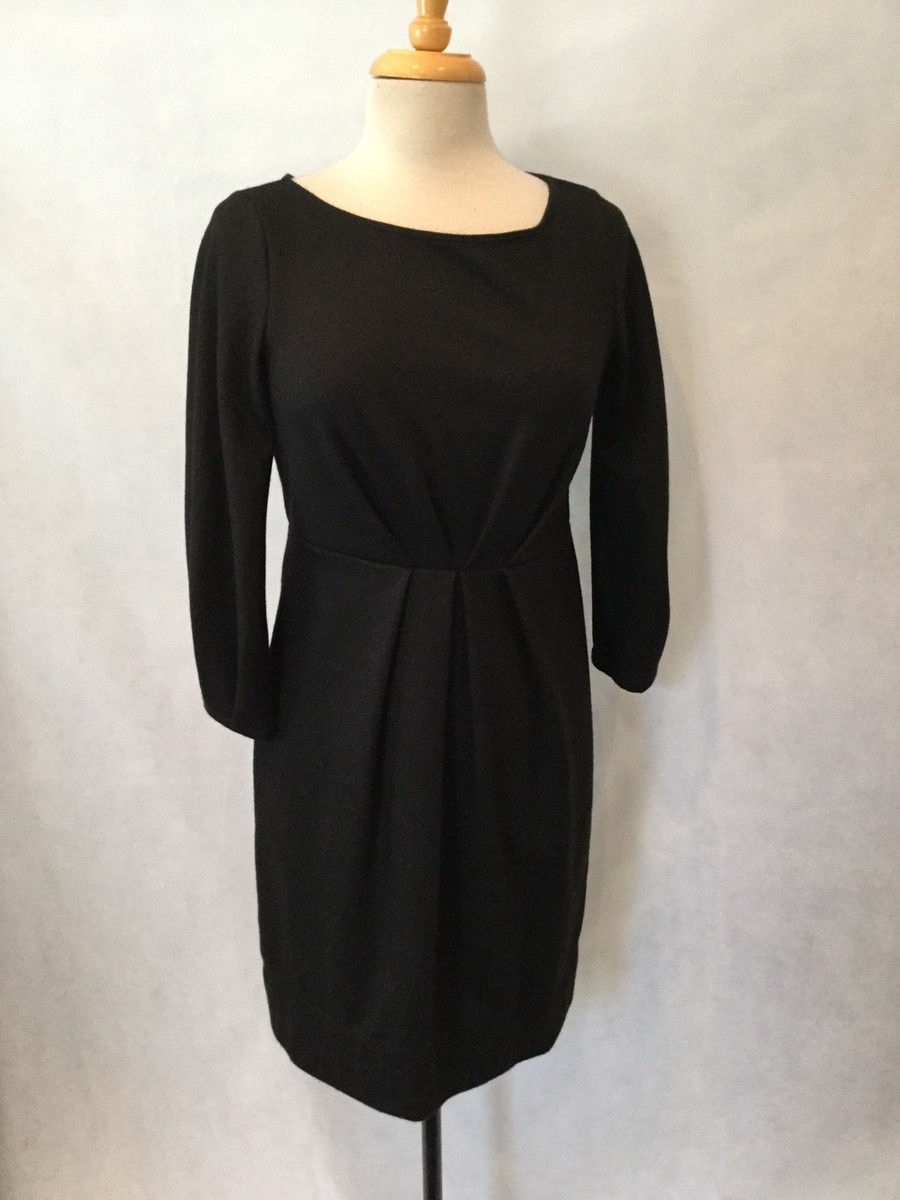 theory pleated square neck dress Theory Long Sleeve Pleat Midi Dress