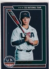 2022 USA BASEBALL SILVER FOIL RC CARSON PAGE ROOKIE STARS & STRIPES #1323