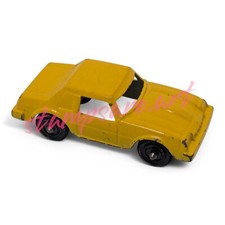 Tootsie Toy Made In USA Yellow Monza 2 1/4” L x 1” Wide Die Cast Toy Car VTG