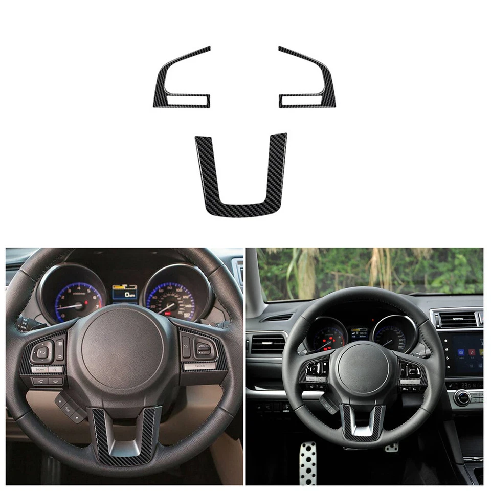 Kit completo de molduras interiores de auto de fibra de carbono para Subaru Outback 2015-2017 Foto 2 de 4