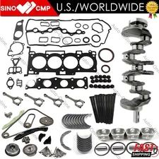 G4KD Engine Overhaul Rebuild Kit - Crankshaft Piston & Ring Set for Hyundai KIA