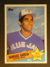 1985 Topps All Star Damaso Garcia #702 Blue Jays NM/MT OR BETTER