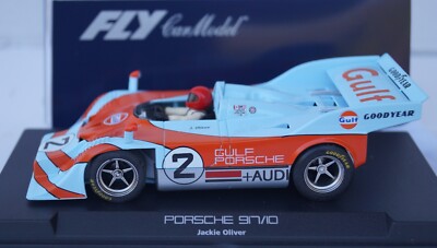 FLY Porsche  917/10 Gulf No 2  Jackie Oliver Neu in Box Hellblau Rot A-169