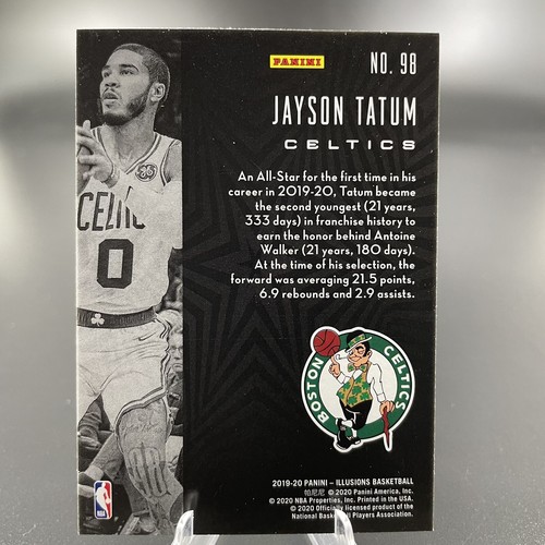 2019 Panini Illusions #98 Jayson Tatum Boston Celtics FREE SHIP - Picture 2 of 2