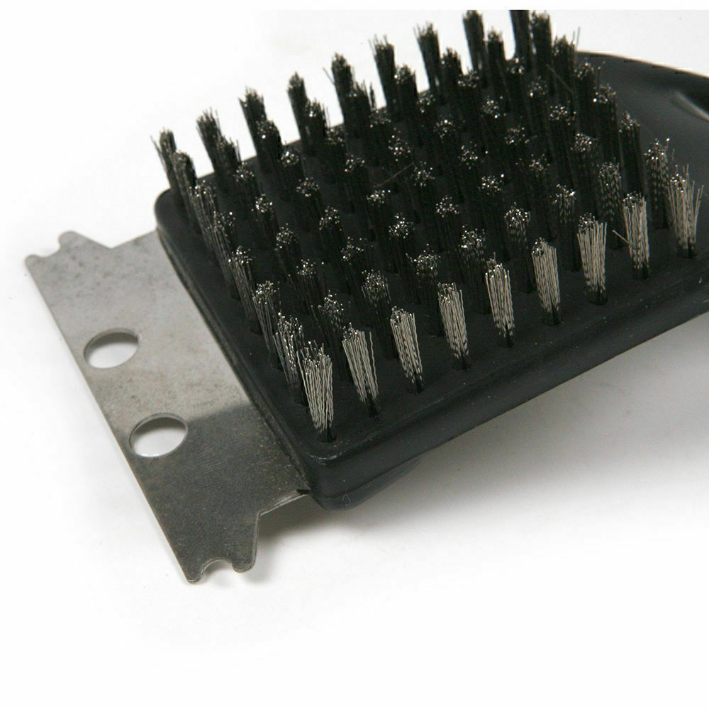 Durable Black Stainless Steel BBQ Grill Cleaning Brush Tool for Barbecue