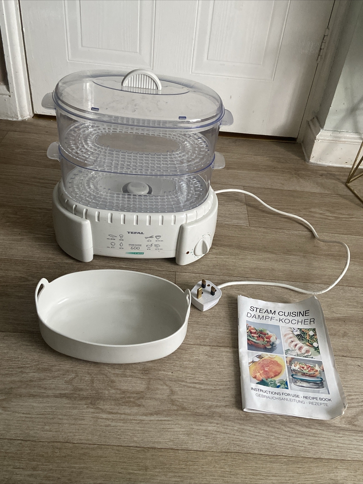 Tefal Steam Cuisine 2 Tier Food Steamer 600 With Rice Bowl, Instruction eBay