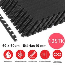 12 x Bodenschutz Matte Schutzmatten Set Fitness Unterlegmatte Puzzlematte EVA