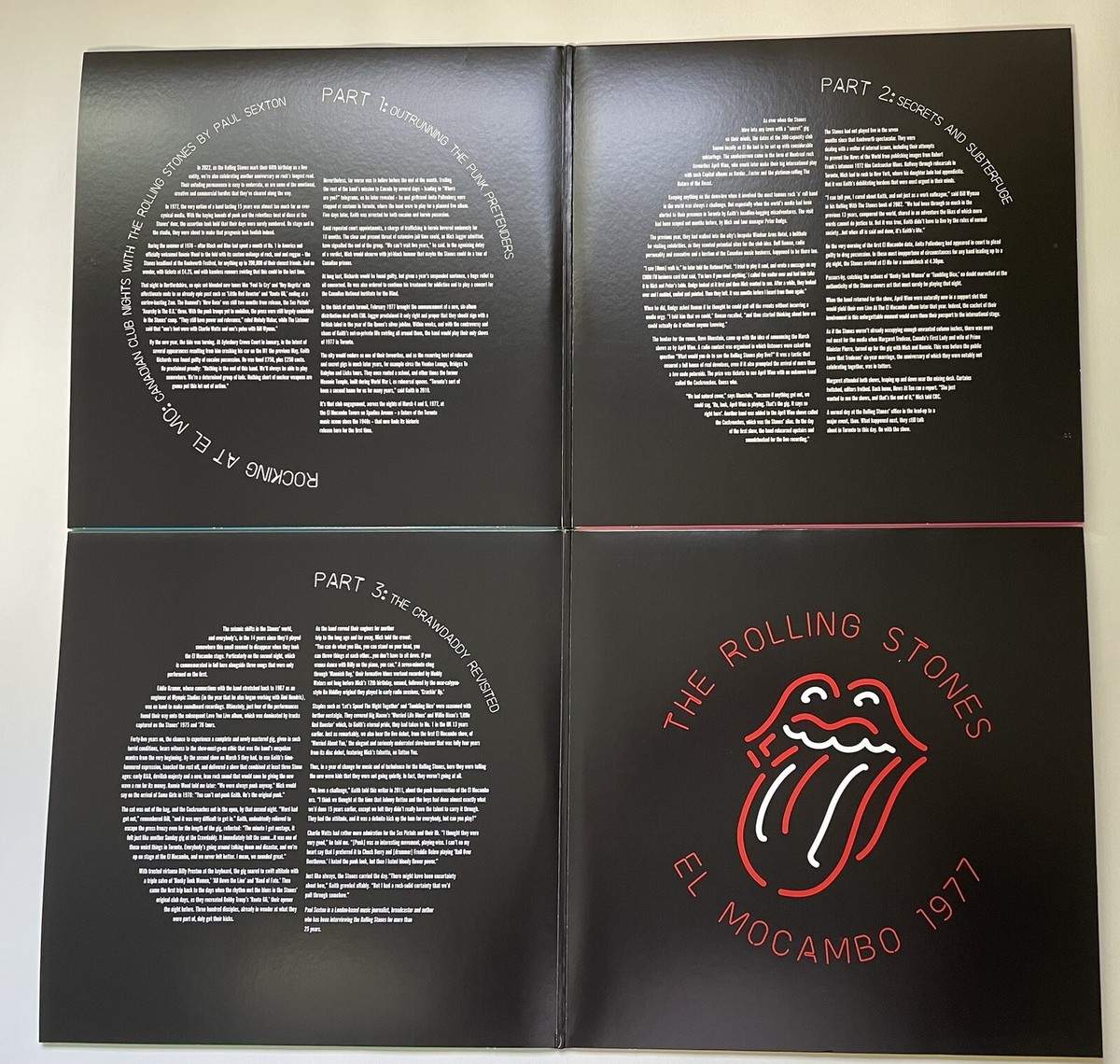 The Rolling Stones “El Mocambo 1977” Ltd Ed Vinyl 4LP Box