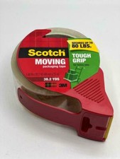 Scotch Tough Grip Moving Packaging Tape w/ Dispenser, 1.88" x 38.2 yd - 3500S RD