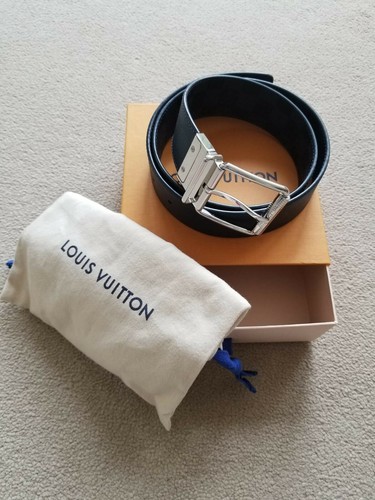 Louis Vuitton LV Men's Belt - Damier Navy 90cm - Reversible - BNIB - Picture 5 of 7