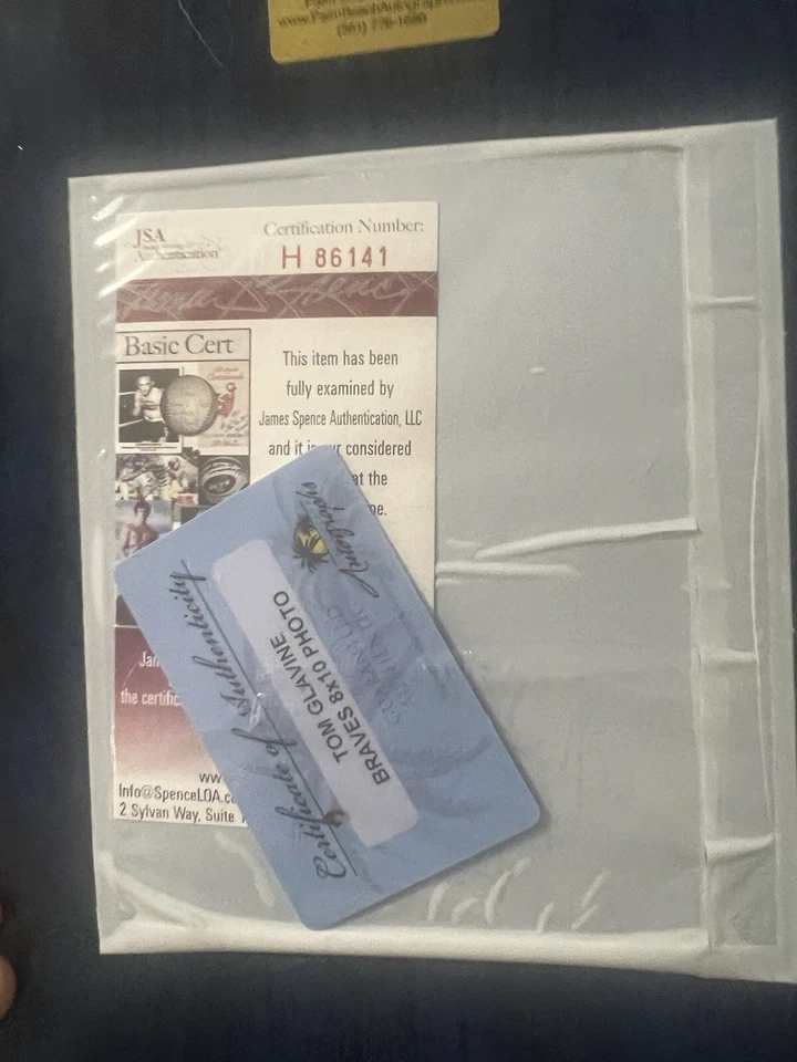 Tom Glavine Autographed Plaque - Image 2 of 2