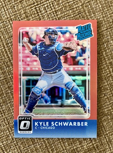 2016 Panini Optic Red Prizm Rated Rookie Kyle Schwarber /99 Phillies