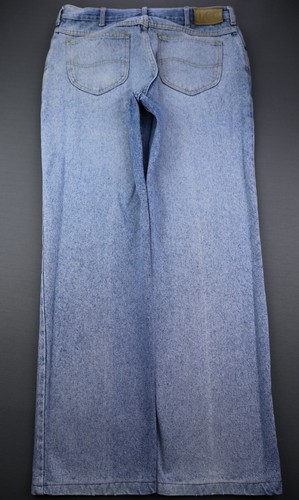 Vintage Men's Lee Jeans Straight Leg Stone Wash USA Made Sz 36x32 (Msr 35x30) - Imagen 5 de 8