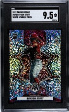 2020 Panini Mosaic #272 Bryson Stott WHITE SPARKLE PRIZM SGC 9.5 RC