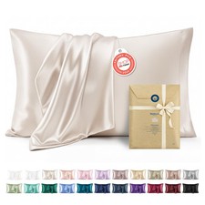 Satin Pillowcases, Similar To Silk Pillow Cases Queen Size Set Of 2, Cooling