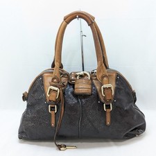 Borsa Chloe Paddington in pelle con lucchetto chiave marrone scuro autentica ...