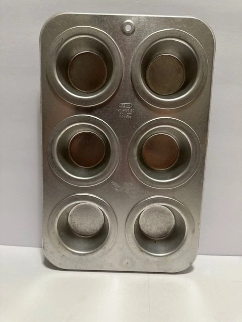 Vintage REMA Air Bake 6 Muffin Cupcake Pan - Aluminum - Insulated (2 Available)