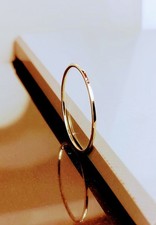 1mm 14k 10k Real Solid Gold Rings - Thin Gold...