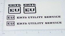 Ertl EU Utility Truck Black Sticker Set ET-041B