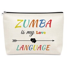 Sazuwu Zumba Instructor Gifts for Women Makeup Bag Zumba Teacher Gift Thank Y...