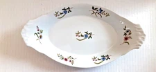BIA Cordon Blue 10.5" Au Gratin Dish w/ Floral Pattern- Vintage