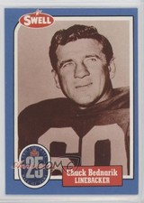 1988 Swell Football Greats Hall of Fame Chuck Bednarik #14 HOF 0w8