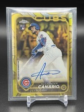 2024 Topps Gilded - #CGA-AC Alexander Canario Yellow/Gold Rookie Auto /75