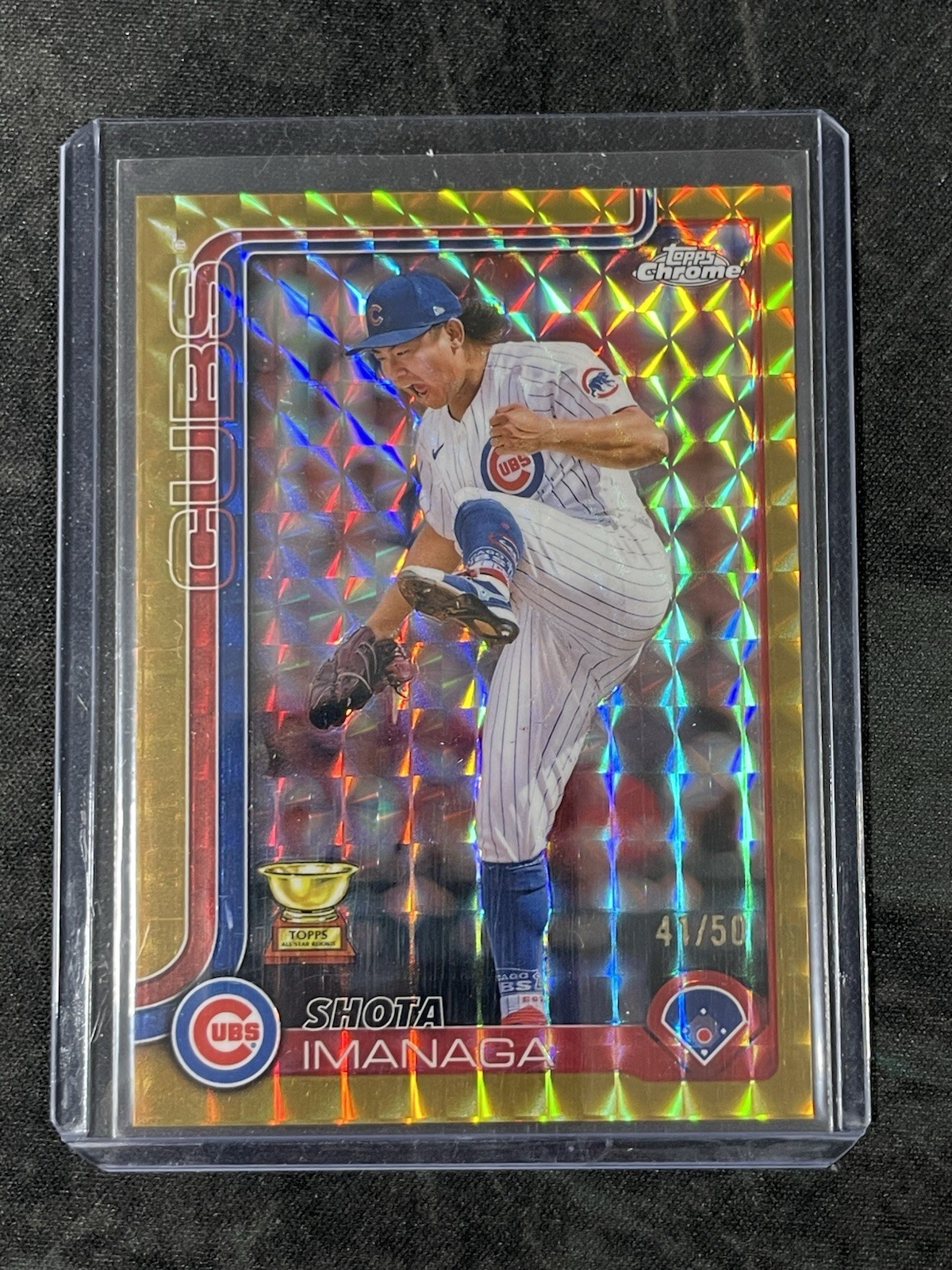 2025 Topps Chrome - Shota Imanaga #149 Gold Geometric Refractor /50