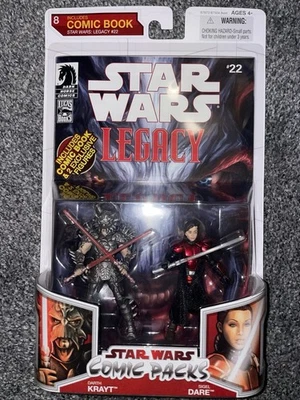 Star Wars Legacy Comic Pack Darth Krayt & Sigel Dare SEALED Figures 3.75 #22 - Image 1 of 4