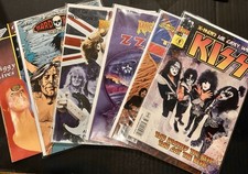 Rock and Roll comic lot of featuring Kiss, Nirvana, the Who, David Bowie, ZZ top